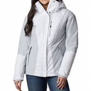 Womens Last Track Insulated Ski Jacket White / Cirrus Grey | Columbia